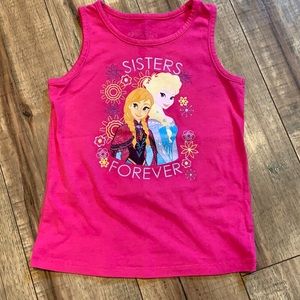 💜 5 for $25 💜Disney Frozen pink tank top
